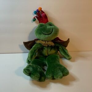Phebe Phillips Frog Prince Stuff Animal Approximately 18x10inches Used